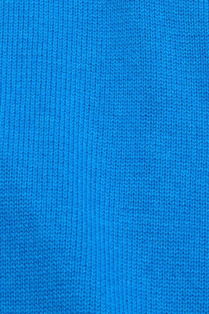 Pull en maille de coton durable, BRIGHT BLUE, detail image number 1