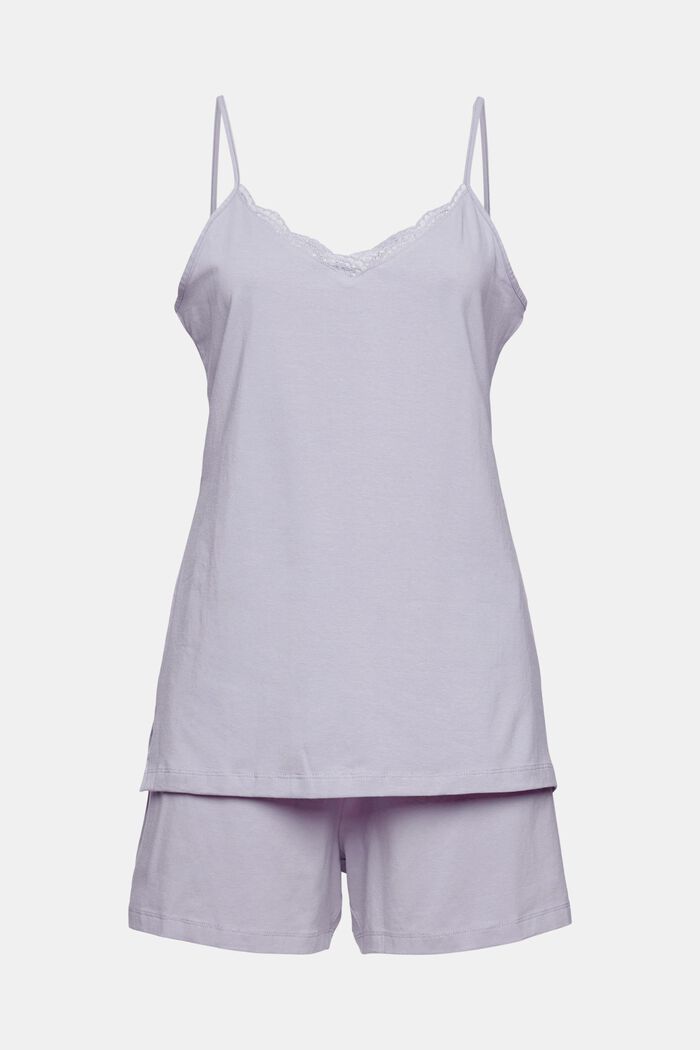 Jersey-Pyjama aus Organic Cotton, LIGHT BLUE LAVENDER, detail image number 5