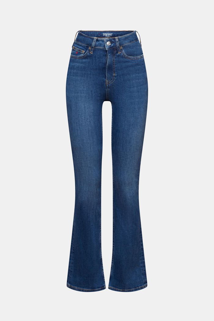 Premium Bootcut-Jeans mit hohem Bund, BLUE MEDIUM WASHED, detail image number 6