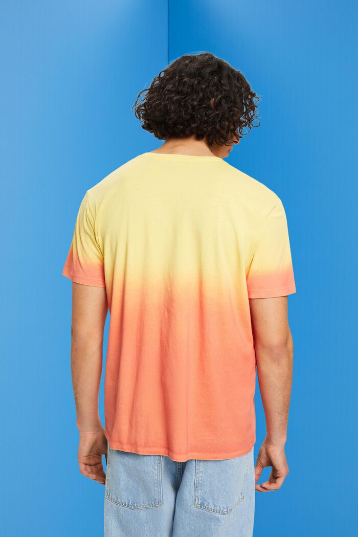T-shirt bicolore à effet éclairci, LIGHT YELLOW, detail image number 3