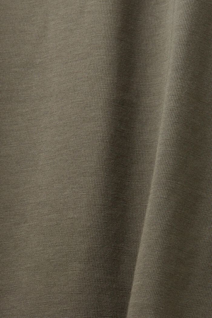 T-shirt à manches longues en jersey, 100 % coton, GUNMETAL, detail image number 4
