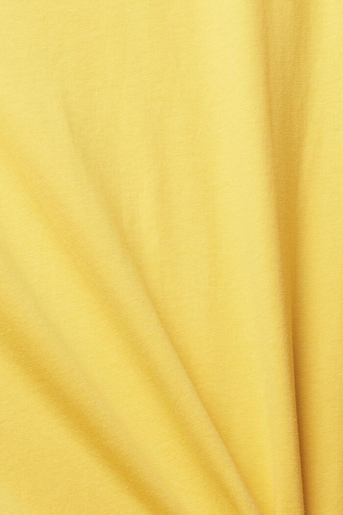 T-shirt unicolore, YELLOW, detail image number 1
