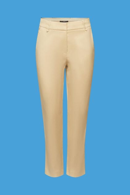 Pantalon de coupe Slim Fit à taille haute, SAND, overview