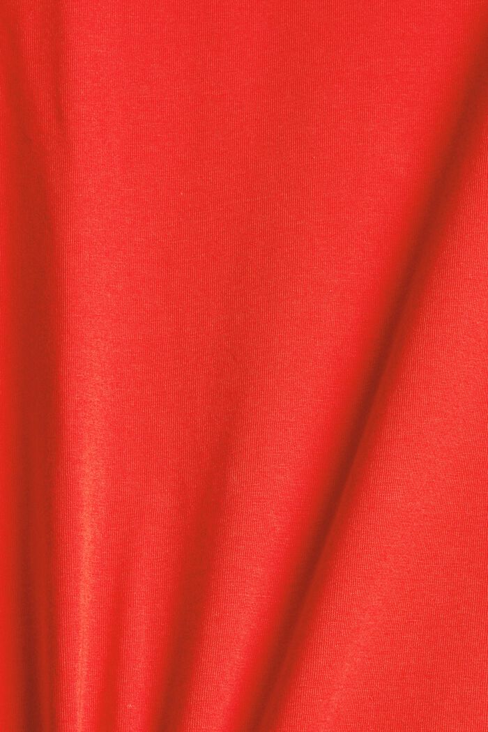 T-shirt en jersey doté d´un imprimé, 100 % coton bio, RED ORANGE, detail image number 4