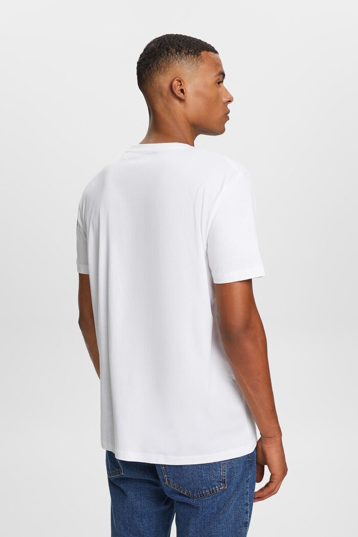 T shirt en jersey à logo, 100 % coton, WHITE, detail image number 3