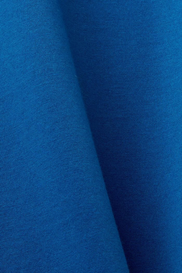 T-shirt en jersey à encolure ronde, 100 % coton, DARK BLUE, detail image number 4
