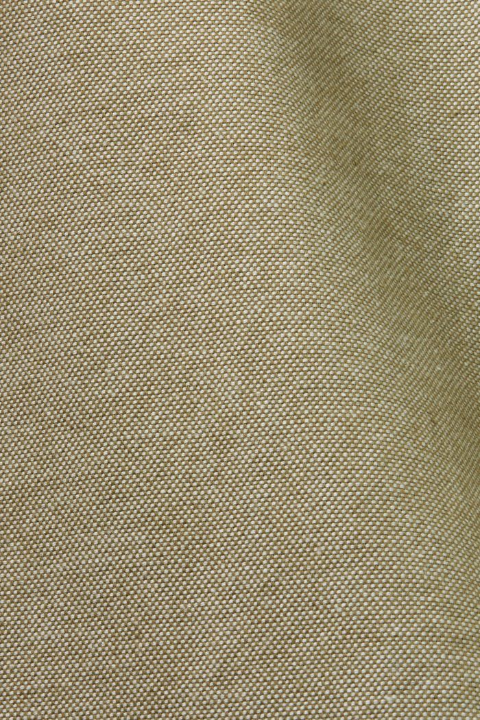 Chino en tissu structuré, 100 % coton, OLIVE, detail image number 6