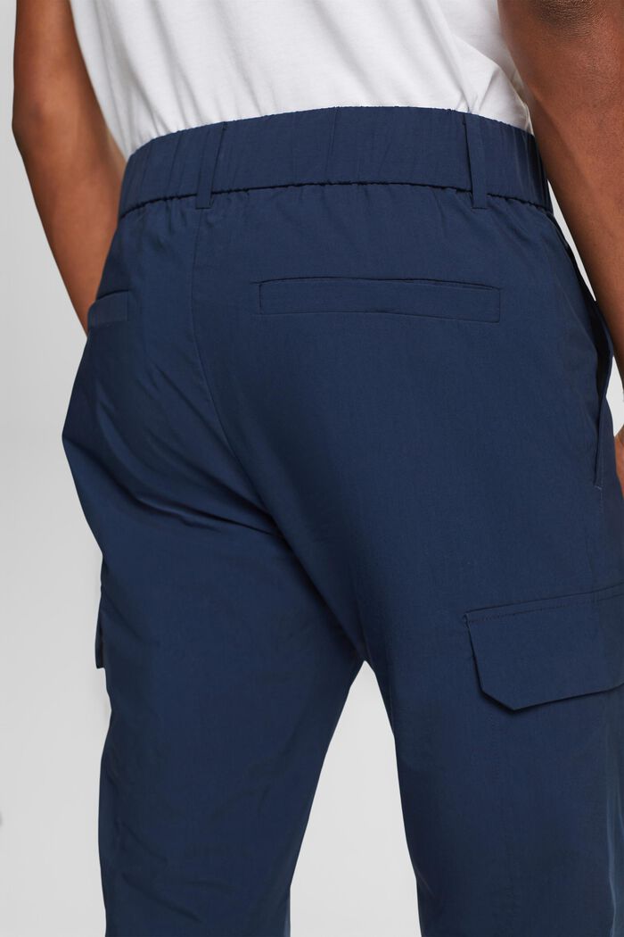 Pantalon cargo à taille élastique, NAVY, detail image number 4