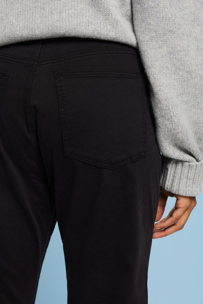 Pantalon Slim Fit en twill, BLACK, detail image number 4