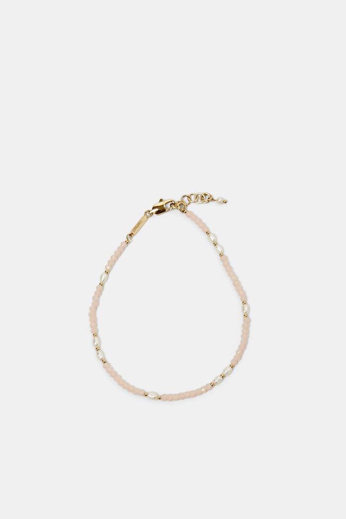 Bracelet de cheville à perles, acier inoxydable, GOLD, detail image number 0
