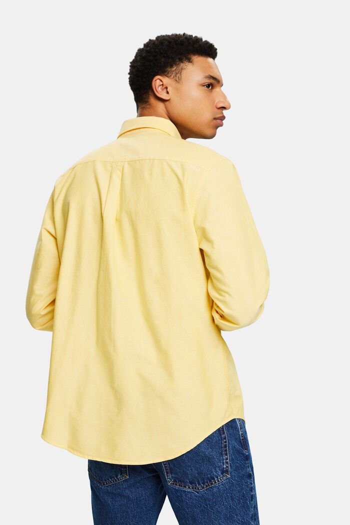 Chemise Oxford en coton, YELLOW, detail image number 2