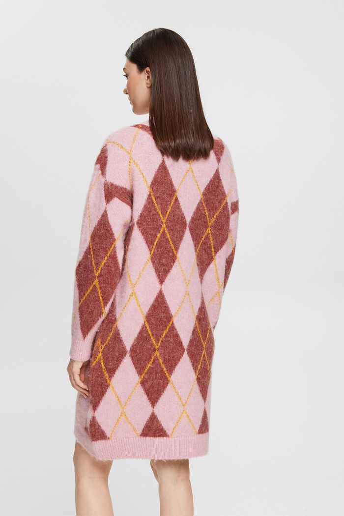 Pulloverkleid aus Wollmix mit Argyle-Muster, LIGHT PINK, detail image number 4