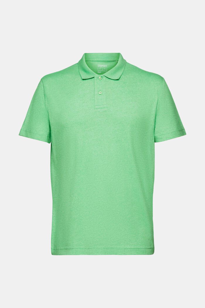 Polo chiné, CITRUS GREEN, detail image number 5