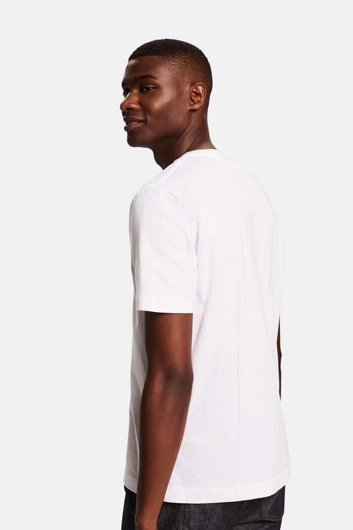 T-shirt en jersey de coton animé d’un logo, WHITE, detail image number 2
