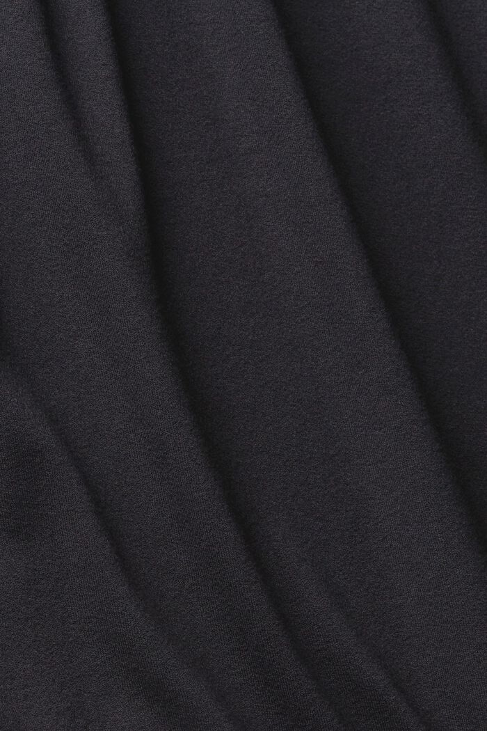 T-shirt à manches longues rehaussé de passementerie froncée, LENZING™ ECOVERO™, BLACK, detail image number 5