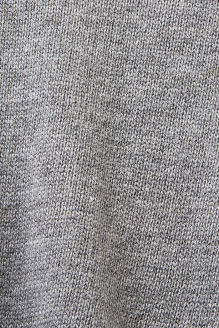 Pull à col montant en laine mélangée, MEDIUM GREY, detail image number 5
