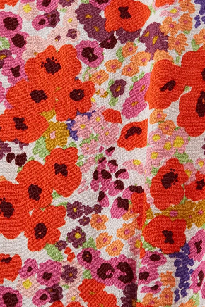 Robe longueur midi à imprimé floral all-over, LIGHT PINK, detail image number 5