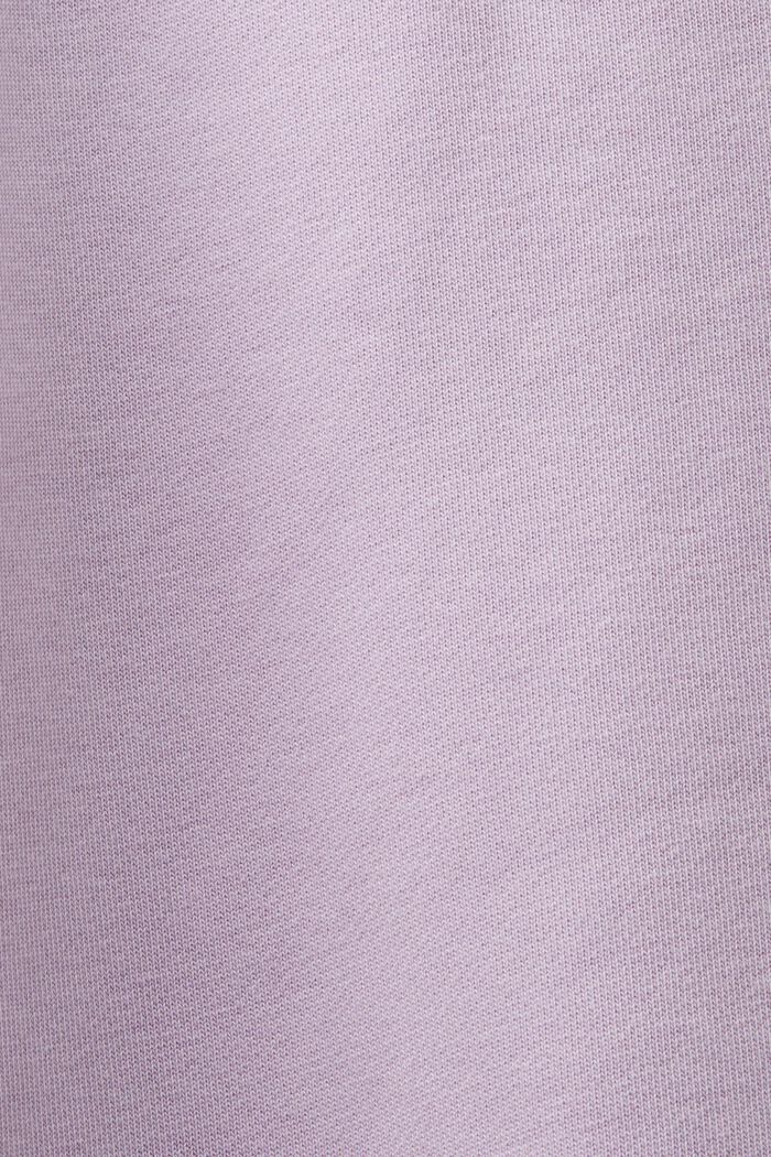 Logo-Sweatpants aus Baumwollfleece, LILAC, detail image number 4