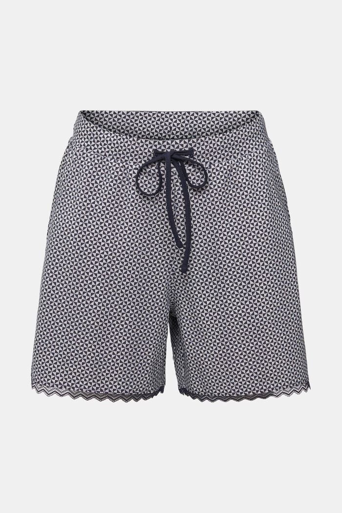 Jersey-Shorts mit Print, NAVY, detail image number 6