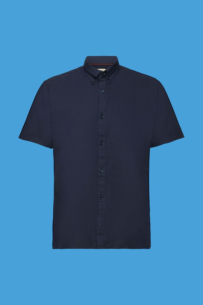 Button-Down-Hemd aus Baumwolle, NAVY, detail image number 6