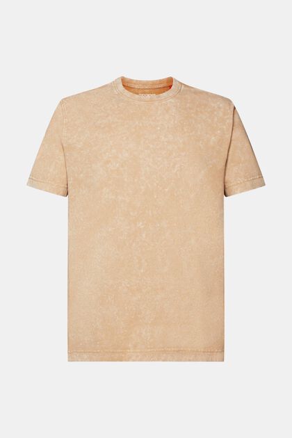T-Shirt mit Stonewash-Effekt, 100 % Baumwolle