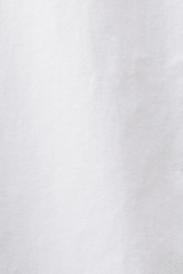 Chemise en coton à col montant, WHITE, detail image number 4