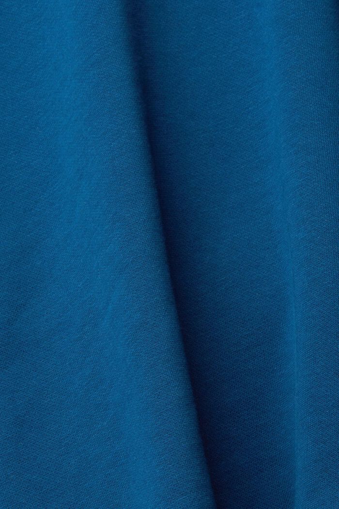 Sweatshirt mit Knopfleiste hinten, PETROL BLUE, detail image number 1