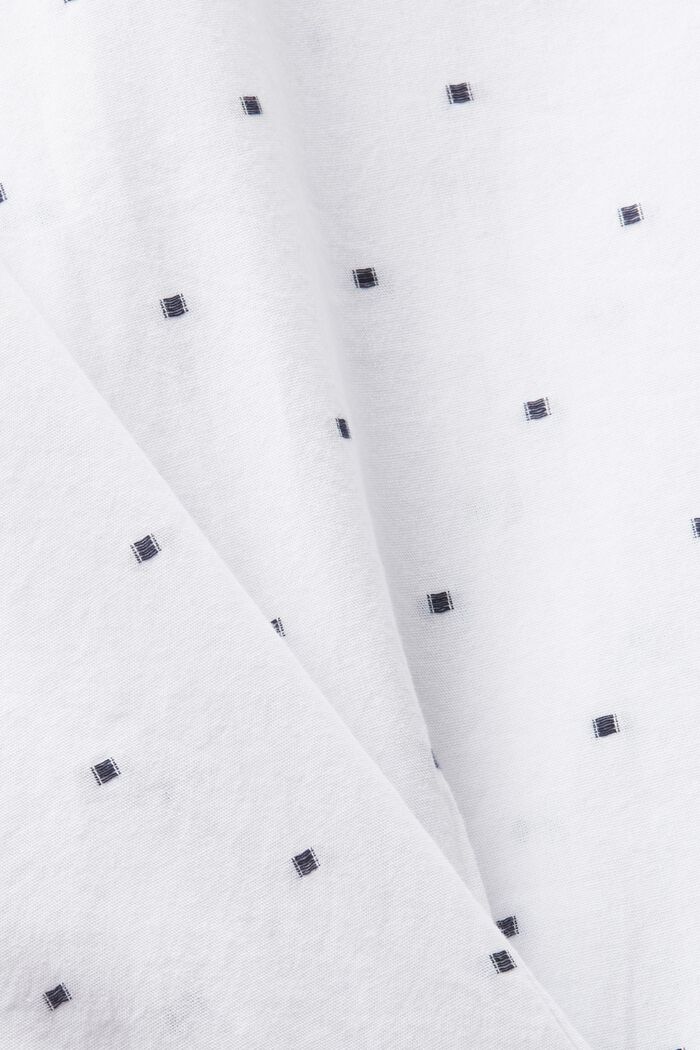 Chemise brodée en coton de coupe Slim Fit, WHITE, detail image number 6