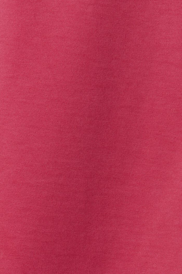 T-shirt en jersey de coton unisexe à logo, PINK FUCHSIA, detail image number 5