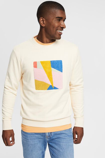 Sweatshirt aus nachhaltiger Baumwolle mit Applikation