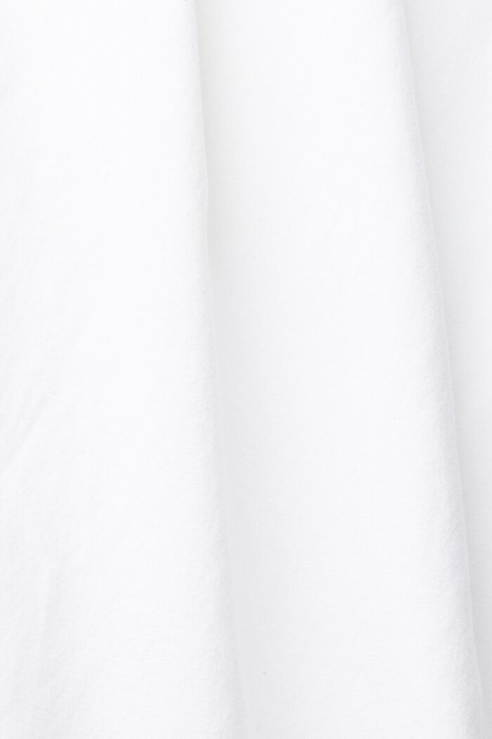 À teneur en lin : la robe doté de bretelles ajustables, WHITE, detail image number 4