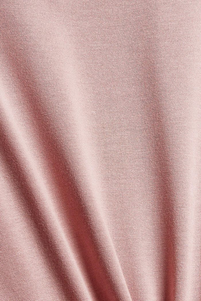 Longsleeve aus Material-Mix, LENZING™ ECOVERO™, OLD PINK, detail image number 4