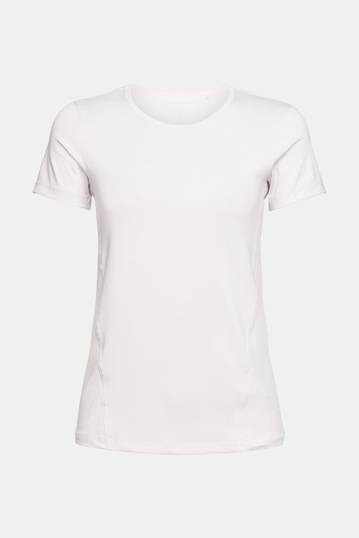Recycelt: T-Shirt mit Cut-Out am Rücken, LAVENDER, overview