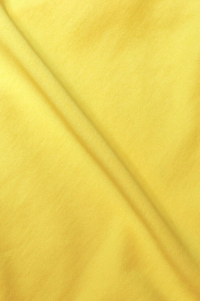 Sweat à capuche à logo en coton, YELLOW, detail image number 5