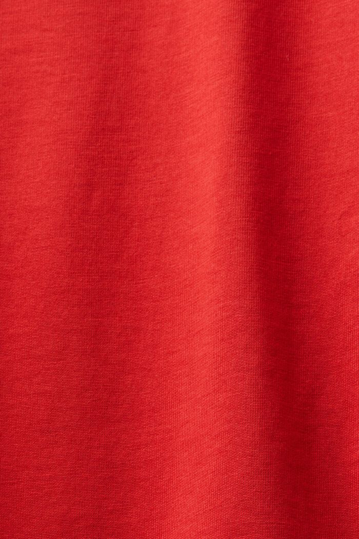 T-shirt unisexe en coton Pima imprimé, DARK RED, detail image number 5