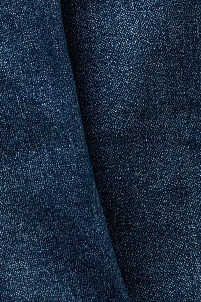 Enge Jeans mit mittelhohem Bund, BLUE DARK WASHED, detail image number 6