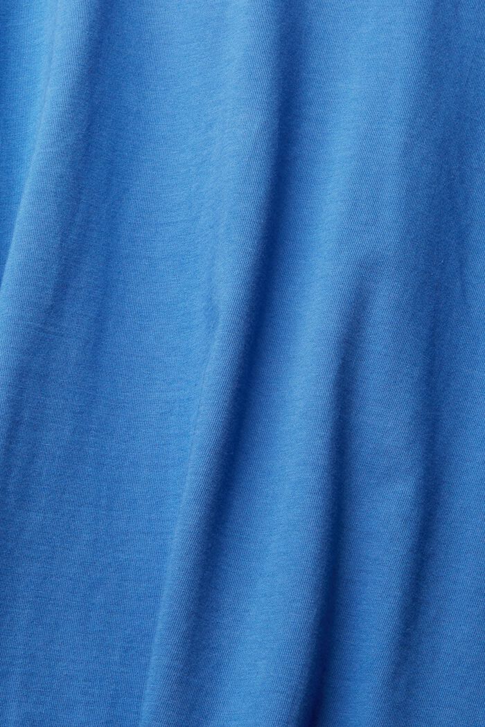 Unifarbenes T-Shirt, BLUE, detail image number 1