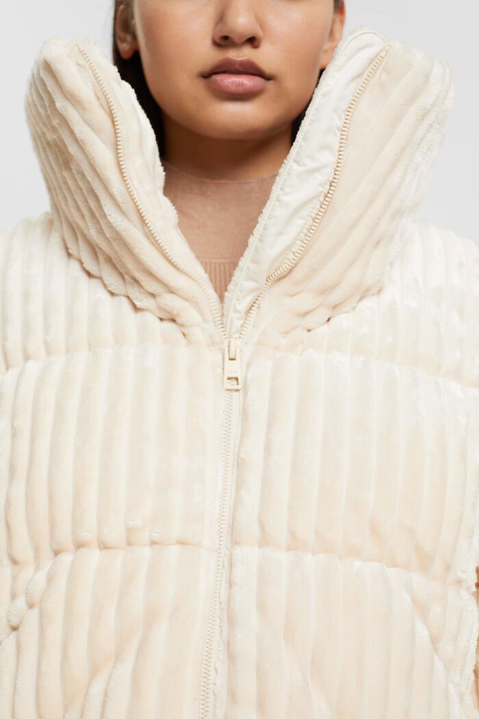 Cord-Pufferjacke, OFF WHITE, detail image number 2