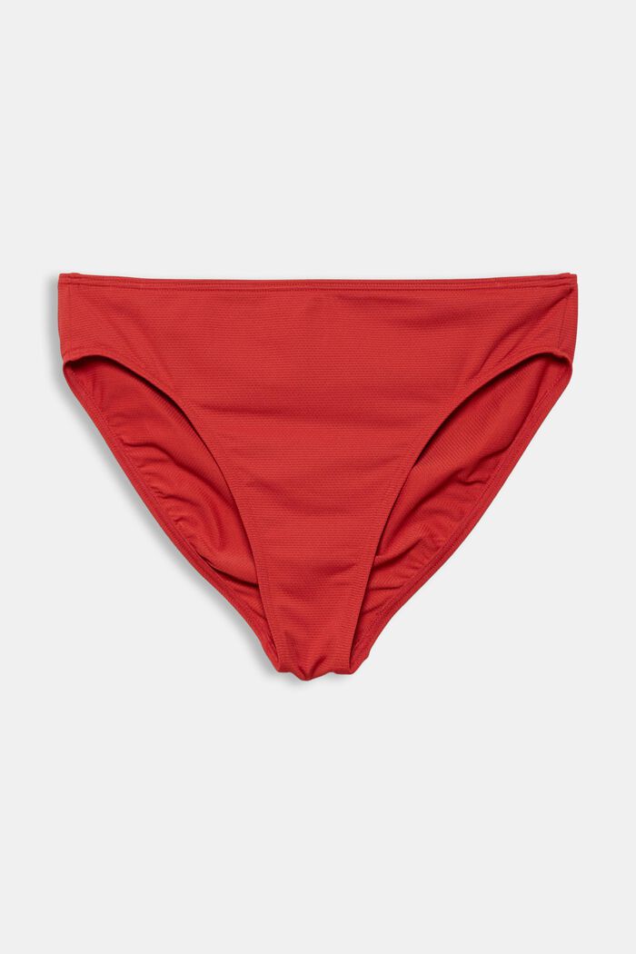 Recycelt: Bikini-Slip mit Struktur, RED, detail image number 1
