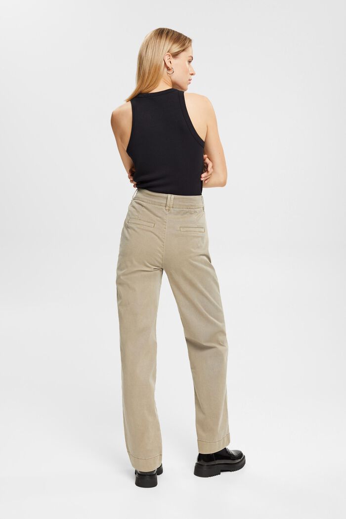Chino taille haute, TENCEL™, PALE KHAKI, detail image number 3