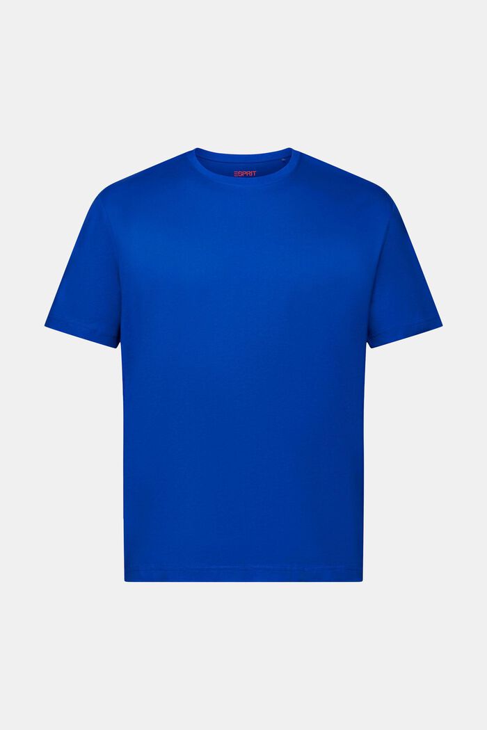 Kurzärmliges T-Shirt mit Rundhalsausschnitt, BRIGHT BLUE, detail image number 5