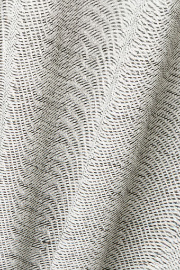 Chemise rayée en coton durable, MEDIUM GREY, detail image number 5