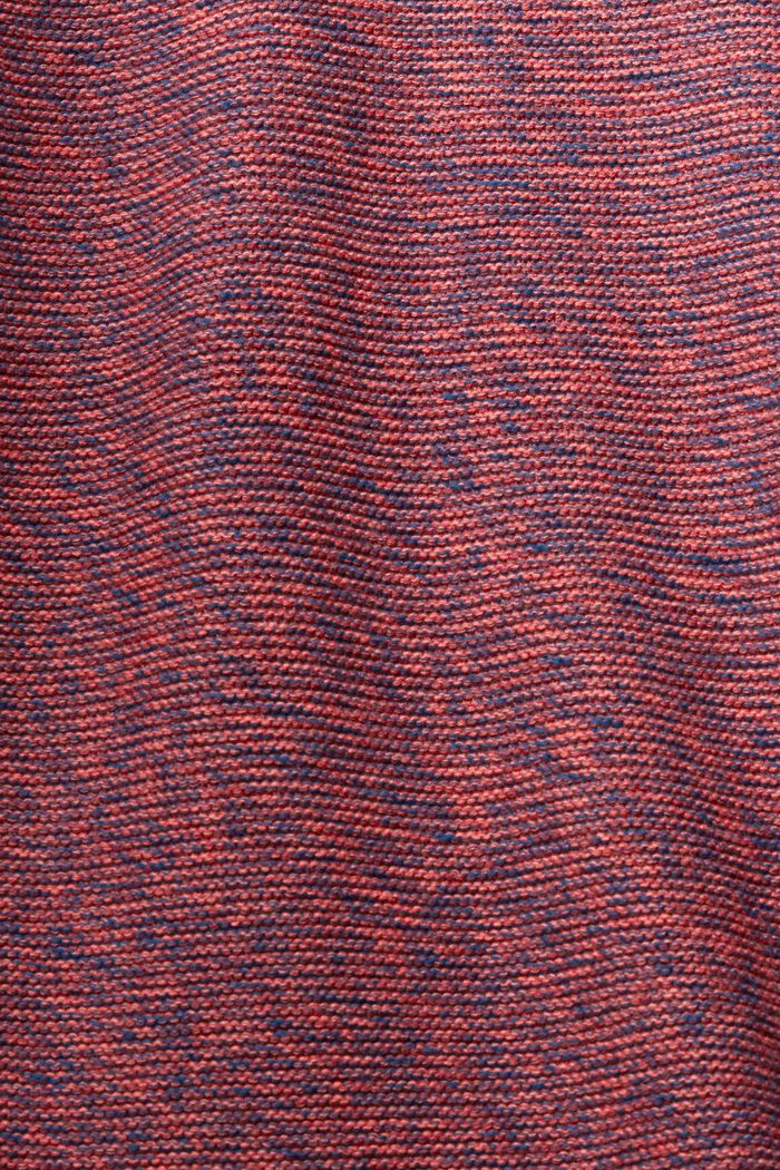Pull-over chiné en maille, TERRACOTTA, detail image number 1