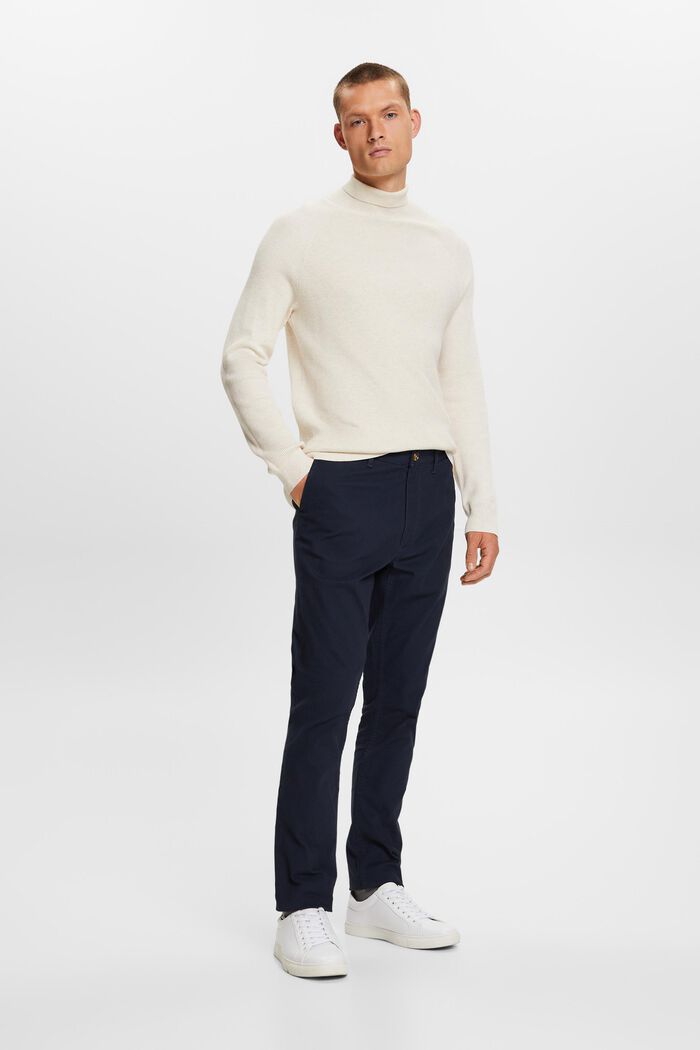 Pantalon chino, coton stretch, NAVY, detail image number 5