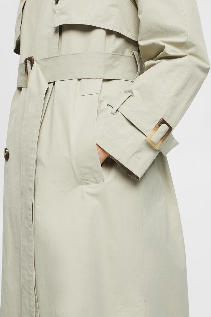 Trench-coat avec ceinture, DUSTY GREEN, detail image number 2