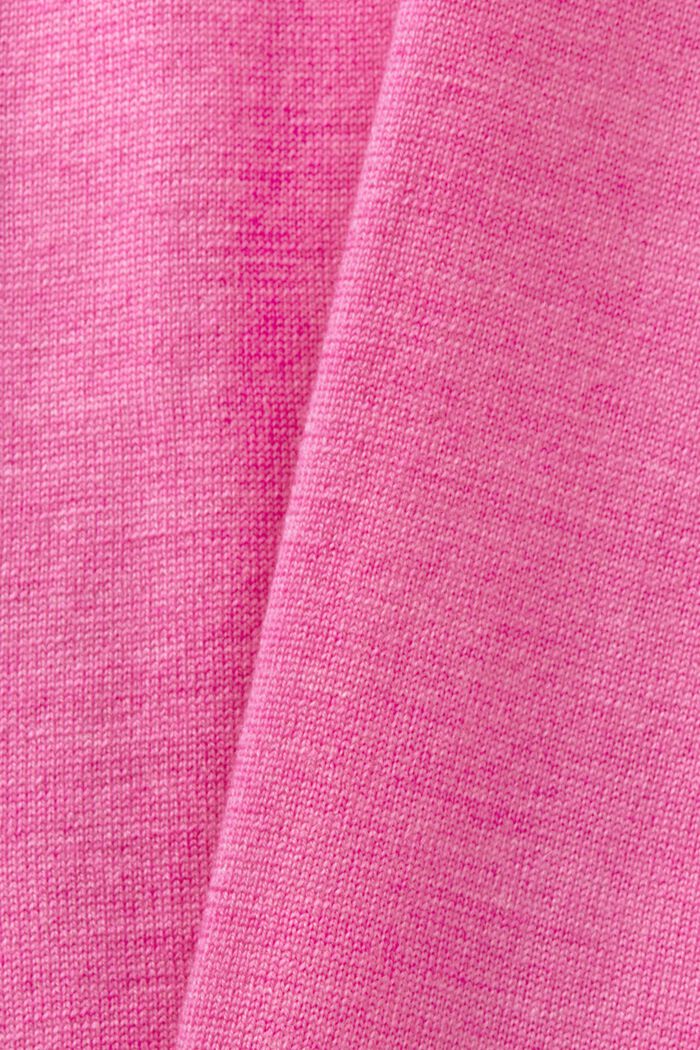 Pull-over oversize en laine à col roulé, PINK FUCHSIA, detail image number 6