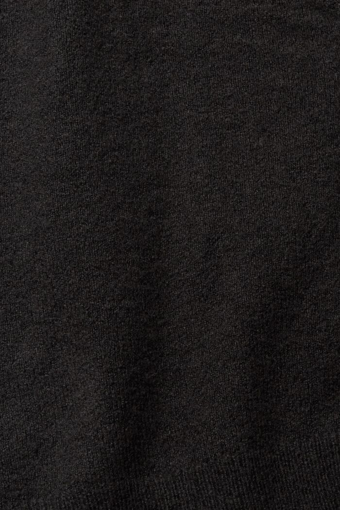 À teneur en laine : le cardigan à encolure en V, BLACK, detail image number 1