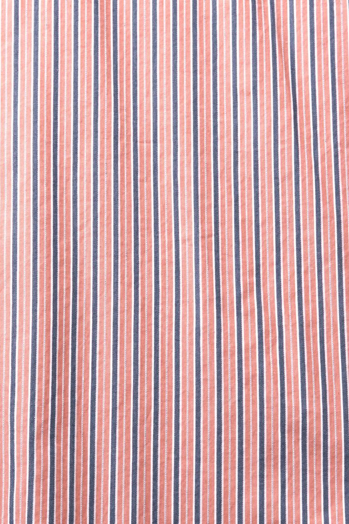 Hemd mit Streifen, 100% Baumwolle, CORAL RED, detail image number 5