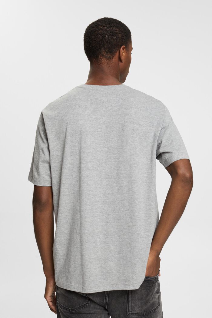 Jersey-T-Shirt mit Print, LENZING™ ECOVERO™, MEDIUM GREY, detail image number 3