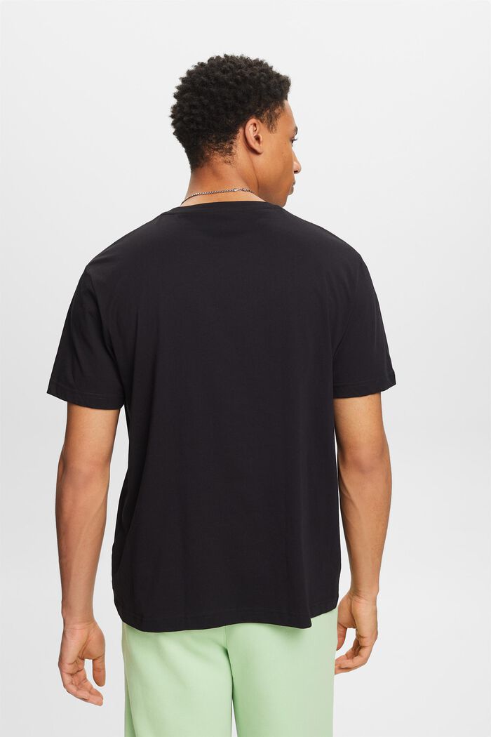 T-shirt à manches courtes et col ras-du-cou, BLACK, detail image number 2